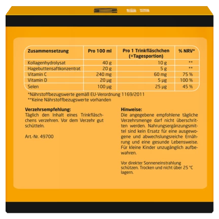 Hagebutte + Kollagen Seitenansicht links