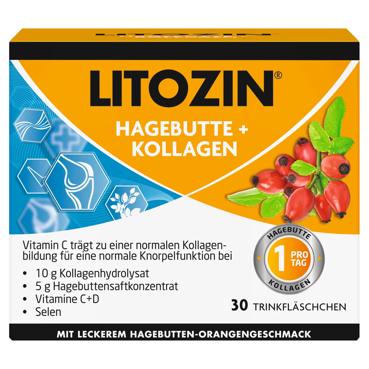 Hagebutte + Kollagen Frontansicht